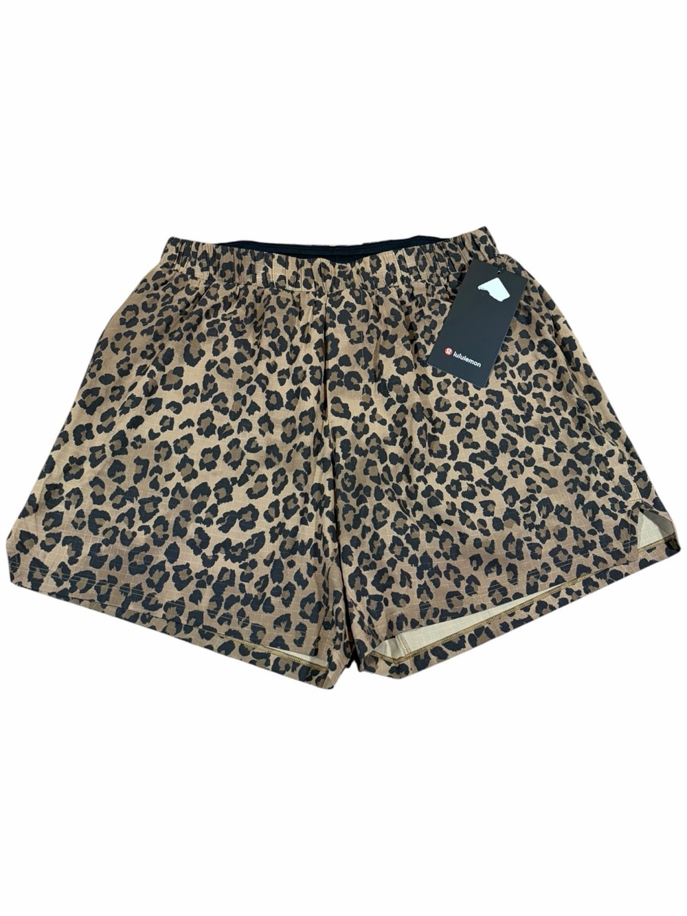 NWT Lululemon Mile Maker Ripstop Linerless Short *6” (True Leopard Multi) Size M